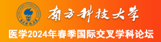 欠操视频南方科技大学医学2024年春季国际交叉学科论坛